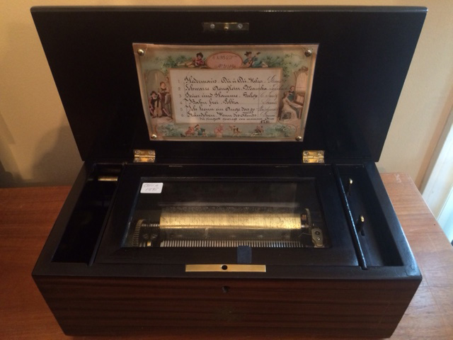 Antique Swiss Music Box made in Switzerland circa 1880
