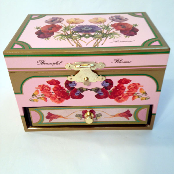 G-35103 - Traditional Ballerina Box-Pink Floral - Click Image to Close