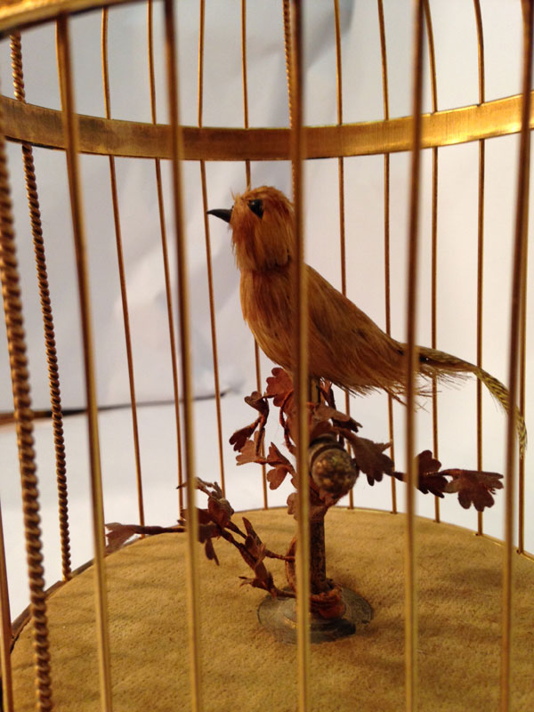 Antique French Automated Bird Cage - Click Image to Close