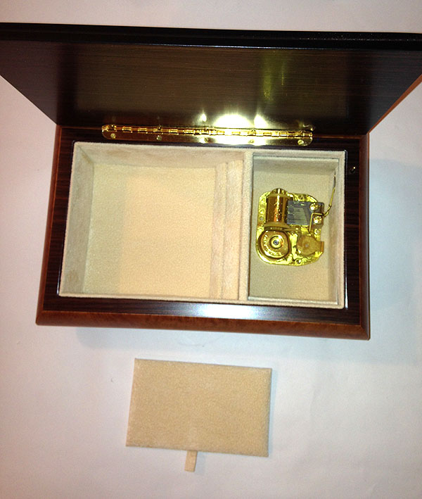 801M Instrument Inlay Jewelry Box with Key